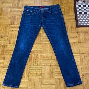 Mavi Dark Blue Straight Leg Women's Jeans